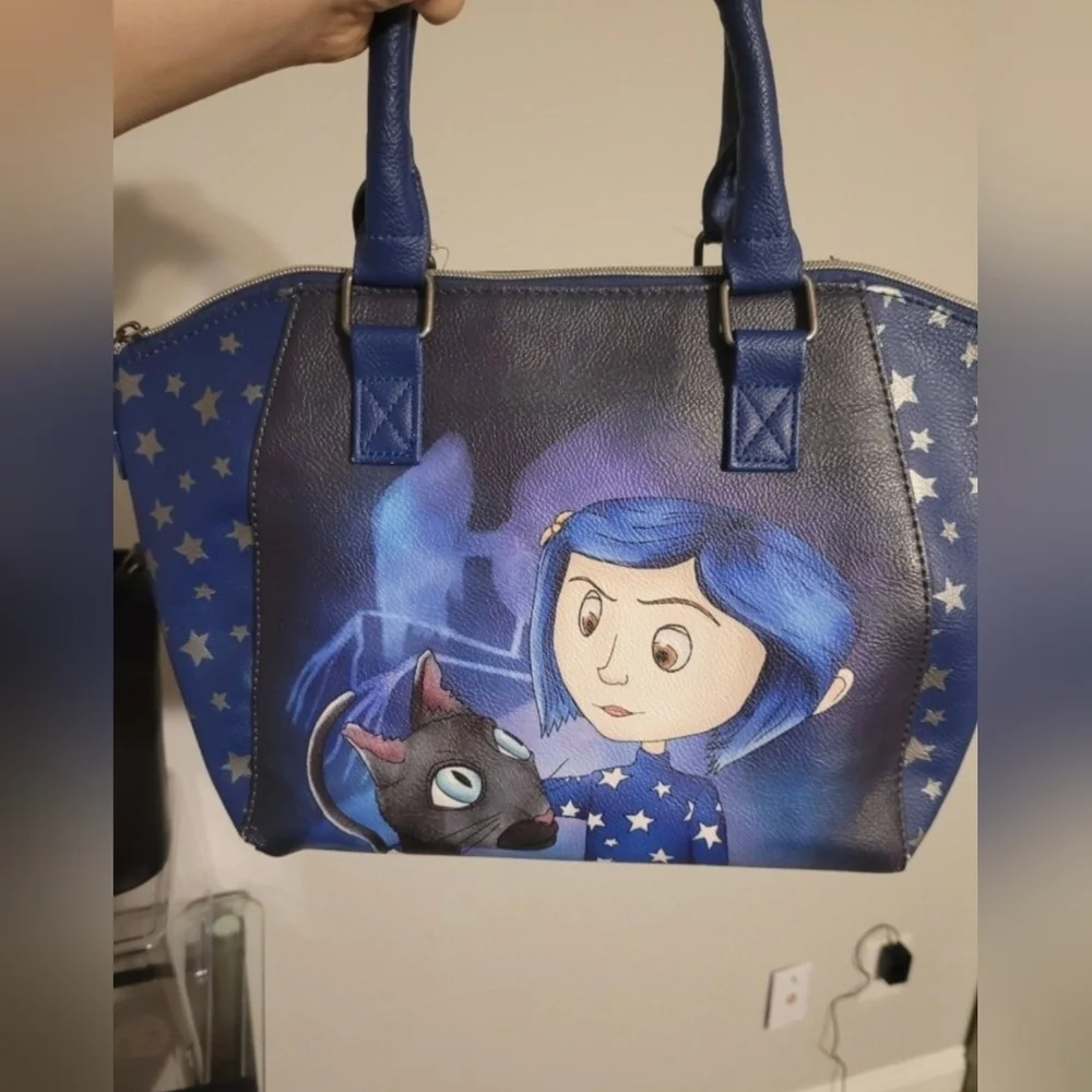 Loungefly coraline stars satchel crossbody purse - Picture 2 of 8